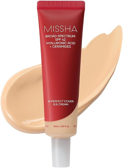 MISSHA M Perfect Cover BB Cream No.27 Honey Beige SPF 42 PA+++ 1.69 oz | Amazon (US)