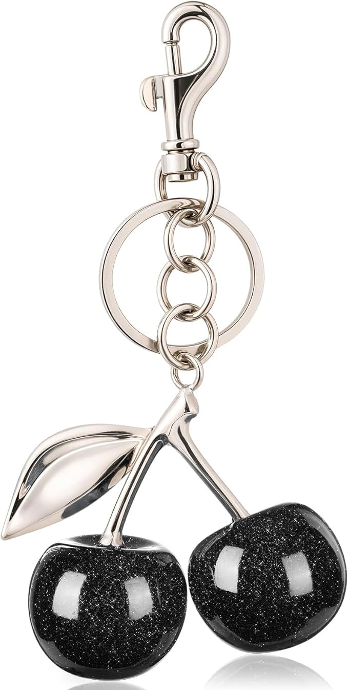 Cherry Charm,Cherry Keychain,Cherry Bag Charm,Cute Cherry Charm for Handbag,Purse,Birthday,Christ... | Amazon (US)