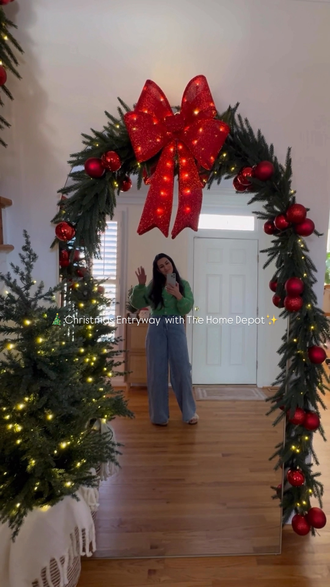 #ad I can't believe how much my entryway transformed with just four simple items from @HomeDepot! I opted for classic Christmas elegance, and I think we really nailed it!
#TheHomeDepot Black Friday Savings are happening now so be sure not to miss out!
.
#TheHomeDepot #HolidayYourWay and #TheHomeDepotPartner.

#LTKCyberWeek #LTKHome #LTKHoliday