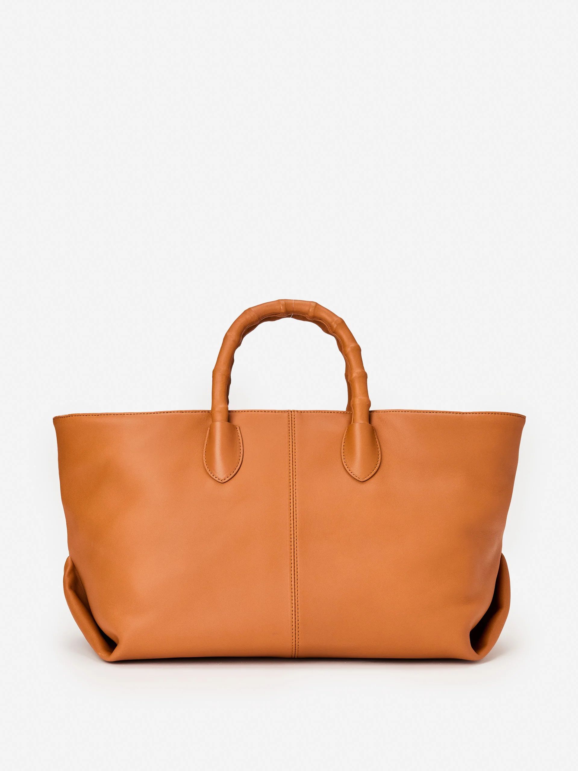 Dk_Vachetta Solid Melissa Leather Tote Bag | Women's Handbags | J.McLaughlin | J.McLaughlin