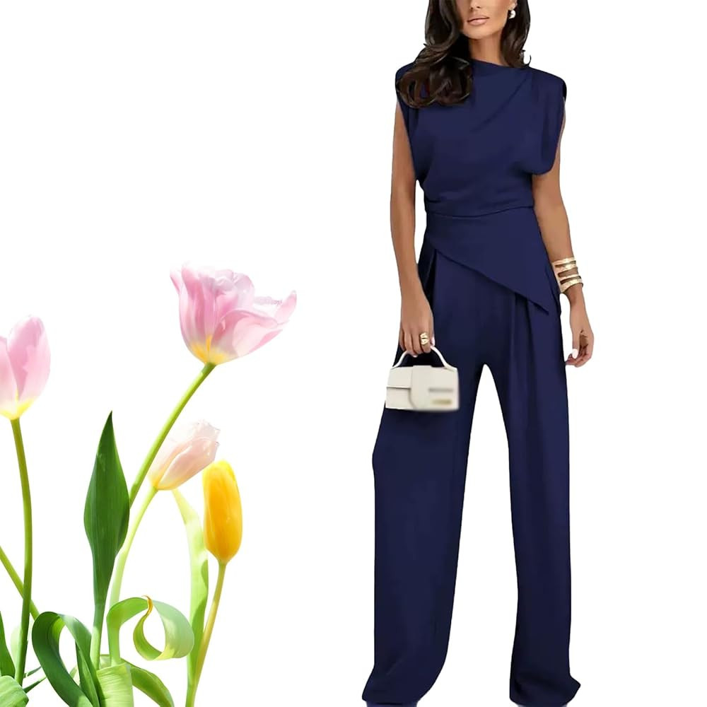 Zestora Two Piece Outfit, Zestora Arianna Cozy Two Piece Set, Cozy Two Piece Set - Tank Top Wide ... | Amazon (US)
