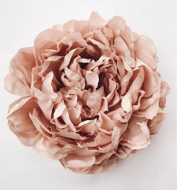 3D giant paper flower (luxurious peony design) for your wallpaper decor. Interior flower decor. Gard | Etsy (US)