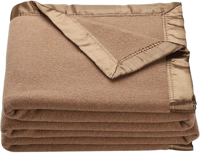 OakRidge Heirloom Merino Wool Blanket – 100% Australian Wool with Vintage Satin Edges – Breat... | Amazon (US)