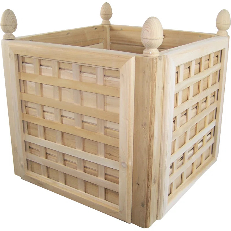 Newberg Natural Cedar Wood Planter Box | Wayfair Professional