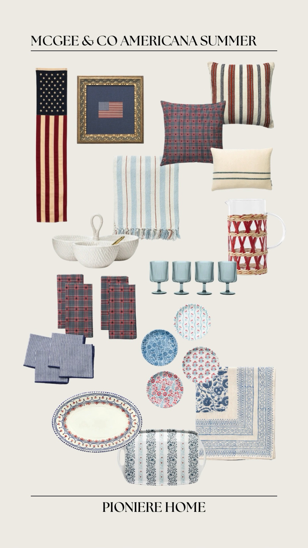 McGee & co Americana summer. Red, white & blue. Outdoor entertaining. American flag decor, throw pillows, summer home finds.

#LTKSeasonal #LTKHome #LTKdayinmylife