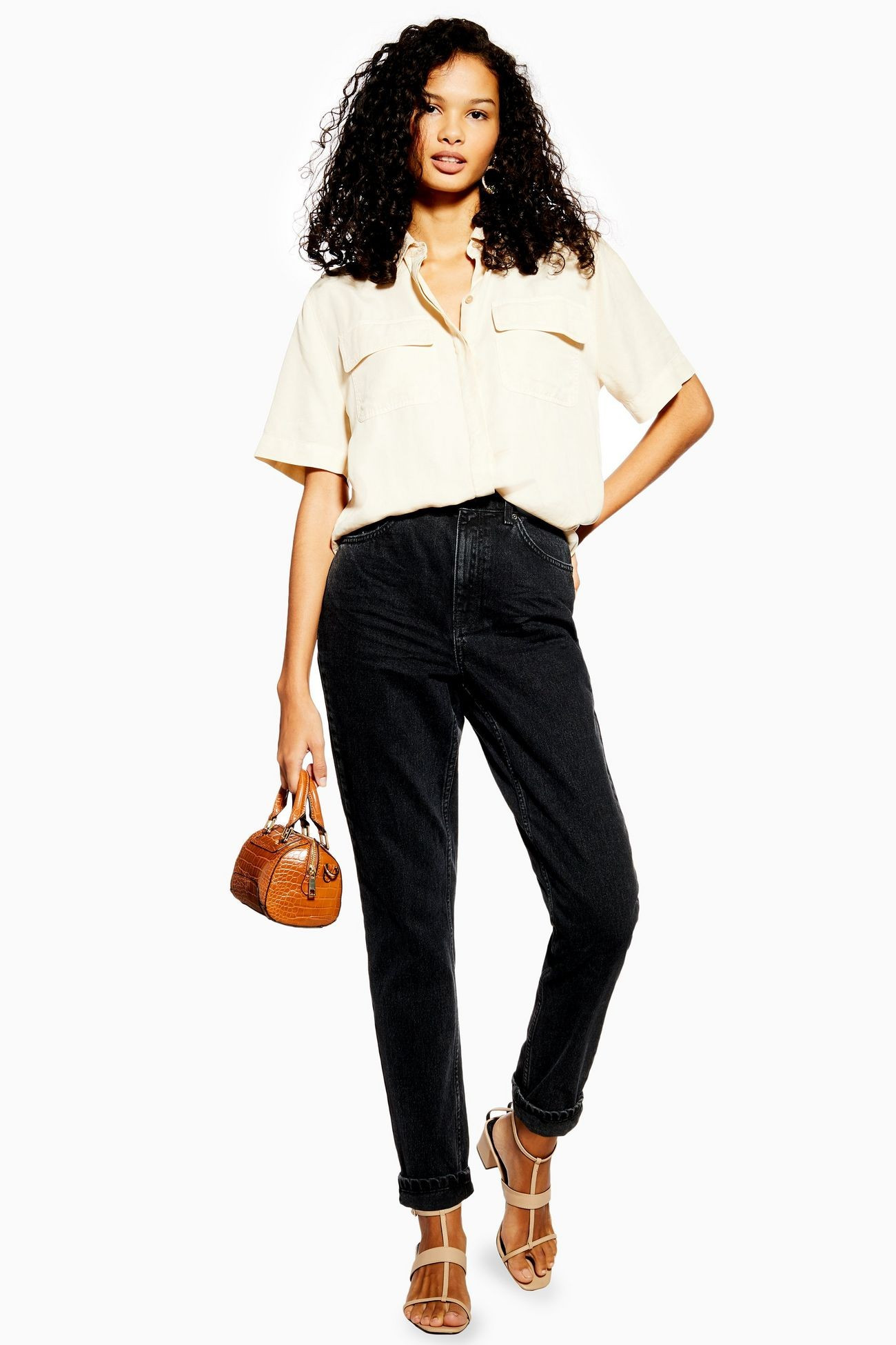 Schwarze Mom Jeans Petite-Größe | Topshop DE