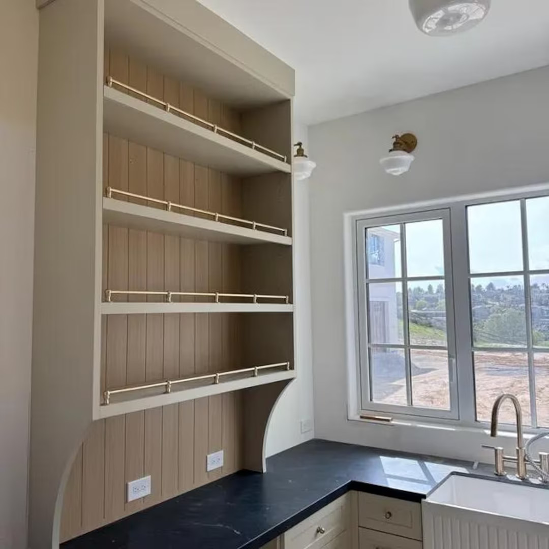 Champagne Brass Gallery Rail: Antique Desk & Shelf Tipping Rail - Etsy | Etsy (US)