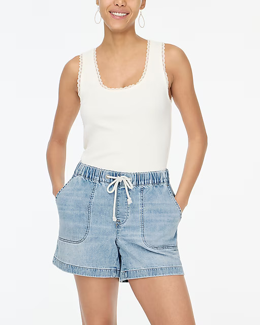 Denim drawstring short | J.Crew Factory