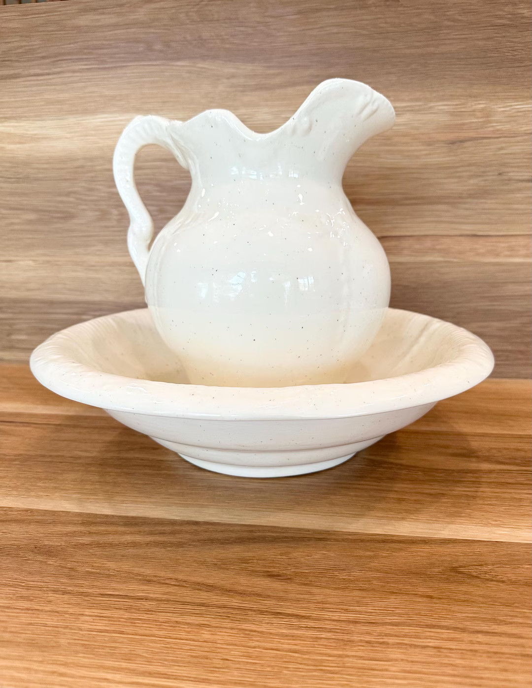 Vintage Ceramic Wash Basin Bowl Set, Pitcher and Bowl, Farm House, Decor, Kitchen, Table, Center ... | Etsy (US)