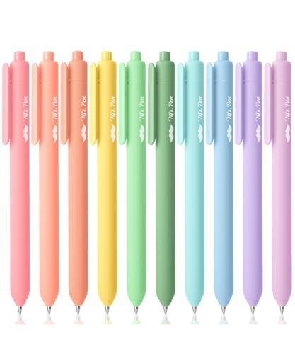 Mr. Pen- Retractable Gel Pens for Journaling, 10 Pack, Pastel Color Inks, Fast Dry, Colorful & Soft grip Barrels, Smooth Writing, 0.7mm Fine Point Aesthetic Pens | Amazon (US)