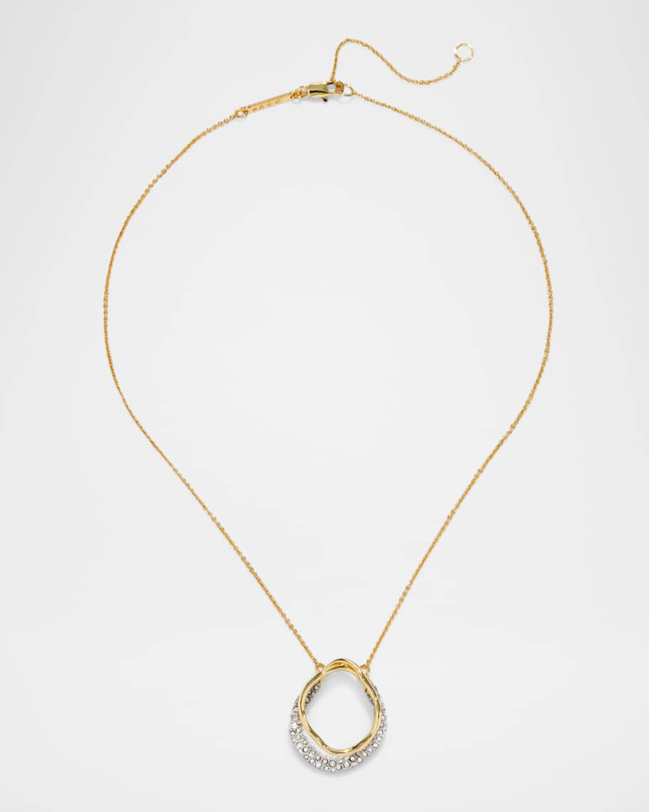 Alexis Bittar Solanales Gold Crystal Orbit Necklace | Neiman Marcus