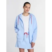 Athletic Works Women's and Women's Plus Full Zip Fleece Hoodie, Sizes XS-4X | Walmart (US)