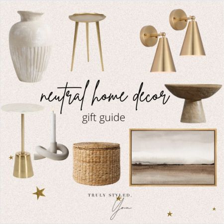 Neutral home gift guide

#LTKGiftGuide #LTKhome #LTKHoliday