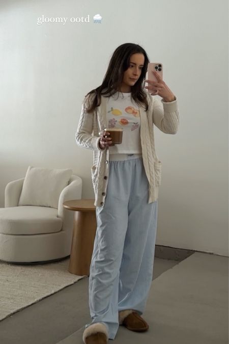 Gloomy day outfit🌨️ 

Wearing a size US 4 or small in everything! Cardigan is old from GAP but I’m linking several similar options!!! 

Spring outfit, rainy day outfit, cozy outfit, wfh outfit, cute casual outfit, ootd 

#LTKstyletip #LTKSeasonal