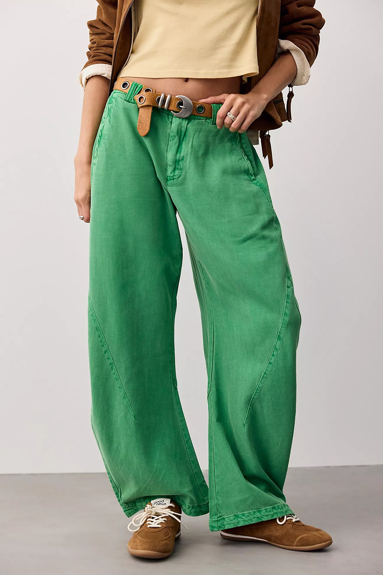 Spotlight Washed Barrel Chino Trousers | Free People (Global - UK&FR Excluded)