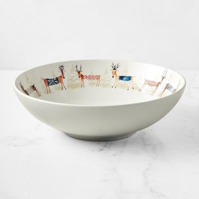 Natale Reindeer Serving Bowl | Williams-Sonoma