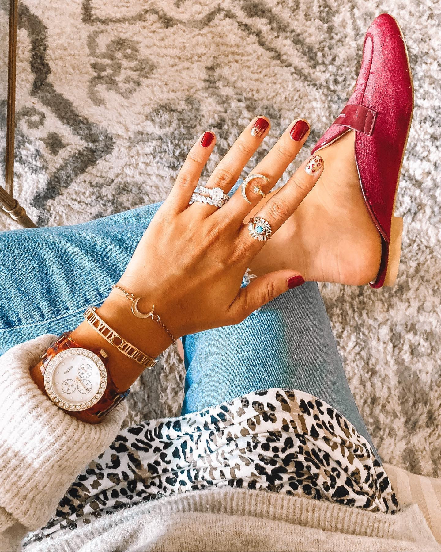 NOT SO NEW OBSESSION: arm
Candy with fun jewelry and rings and a watch that pops. Linking my fall shoes too. 


#LTKStyleTip #LTKFindsUnder50 #LTKFallSale