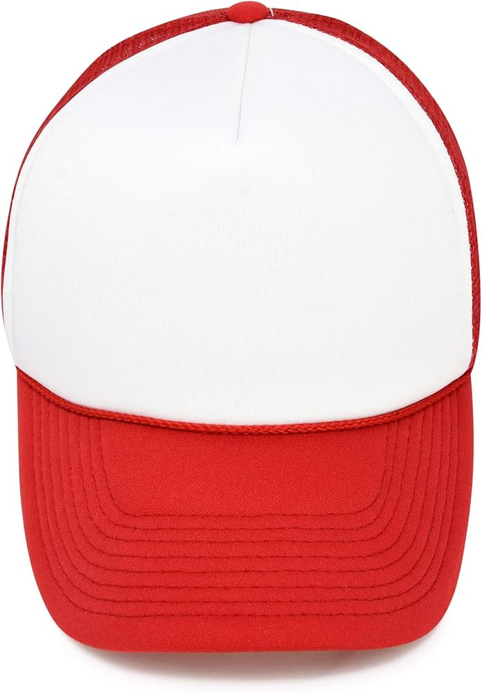 DALIX Two Tone Trucker Hat Summer Mesh Cap with Adjustable Snapback Strap | Amazon (US)