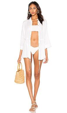 L*SPACE Pacifica Shirt Dress in White from Revolve.com | Revolve Clothing (Global)