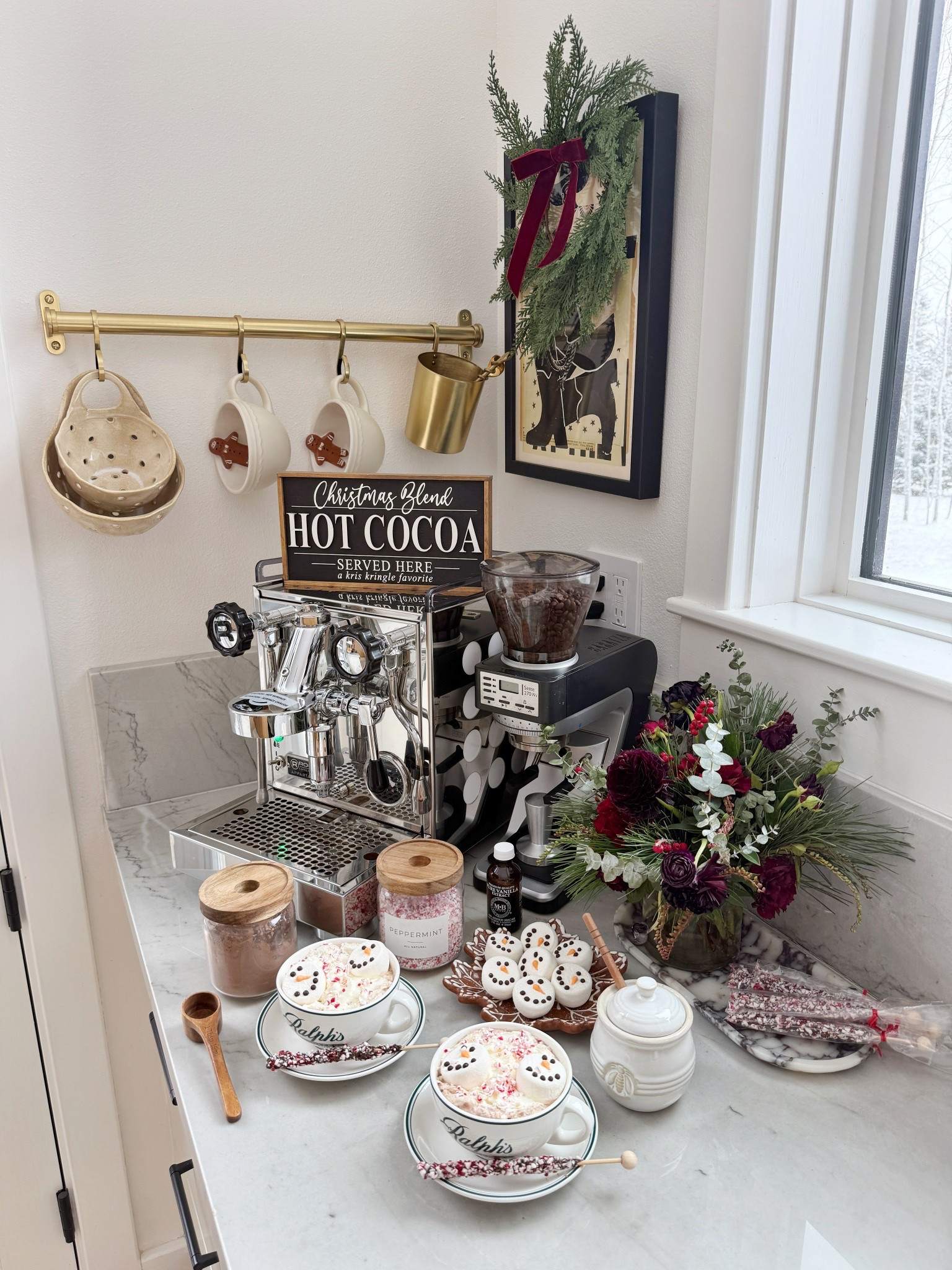 Hot cocoa season☕️🍫 Here’s a fun holiday setup!! 

Winter kitchen
Home 

#LTKHoliday #LTKHome