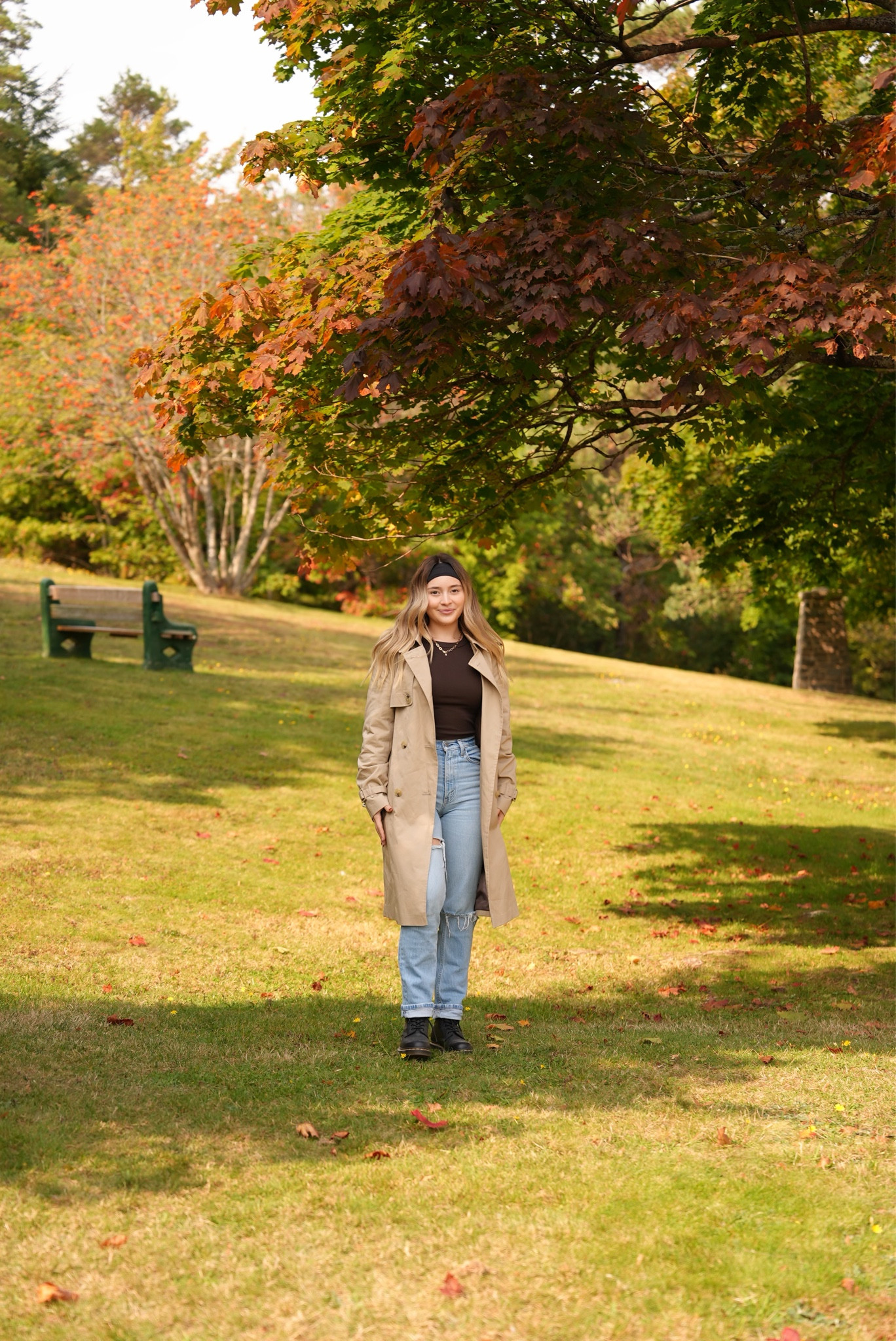 Fall fit in Canada 🇨🇦🍁 

I linked the exact material of the shirt I’m wearing. The brown color is sold out! #Fall

#LTKStyleTip #LTKSeasonal #LTKTravel