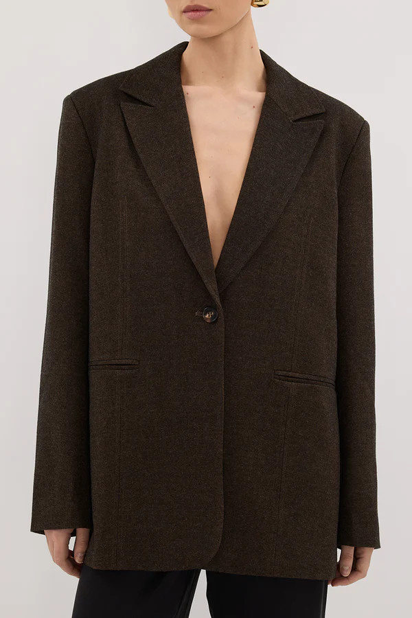 CHARLIE CHOC WOOL BLEND BLAZER | DISSH