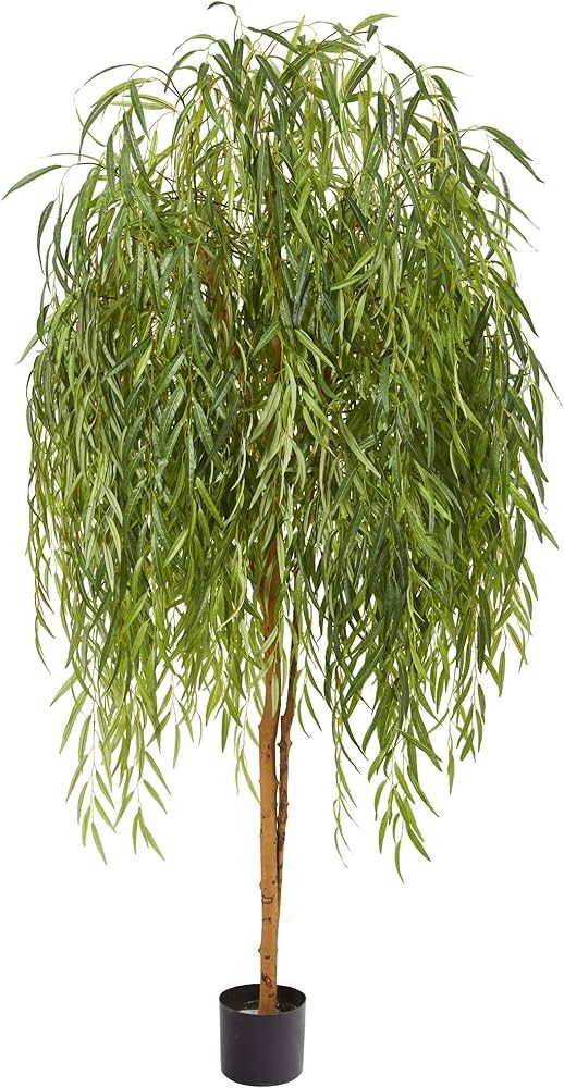 Nearly Natural 9168 7ft. Willow Artificial Silk Trees, Green | Amazon (CA)