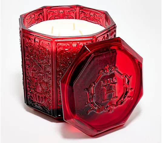 Mrs. H by Dee Hilfiger 50oz Spiced Wine Glass Candle - QVC.com | QVC