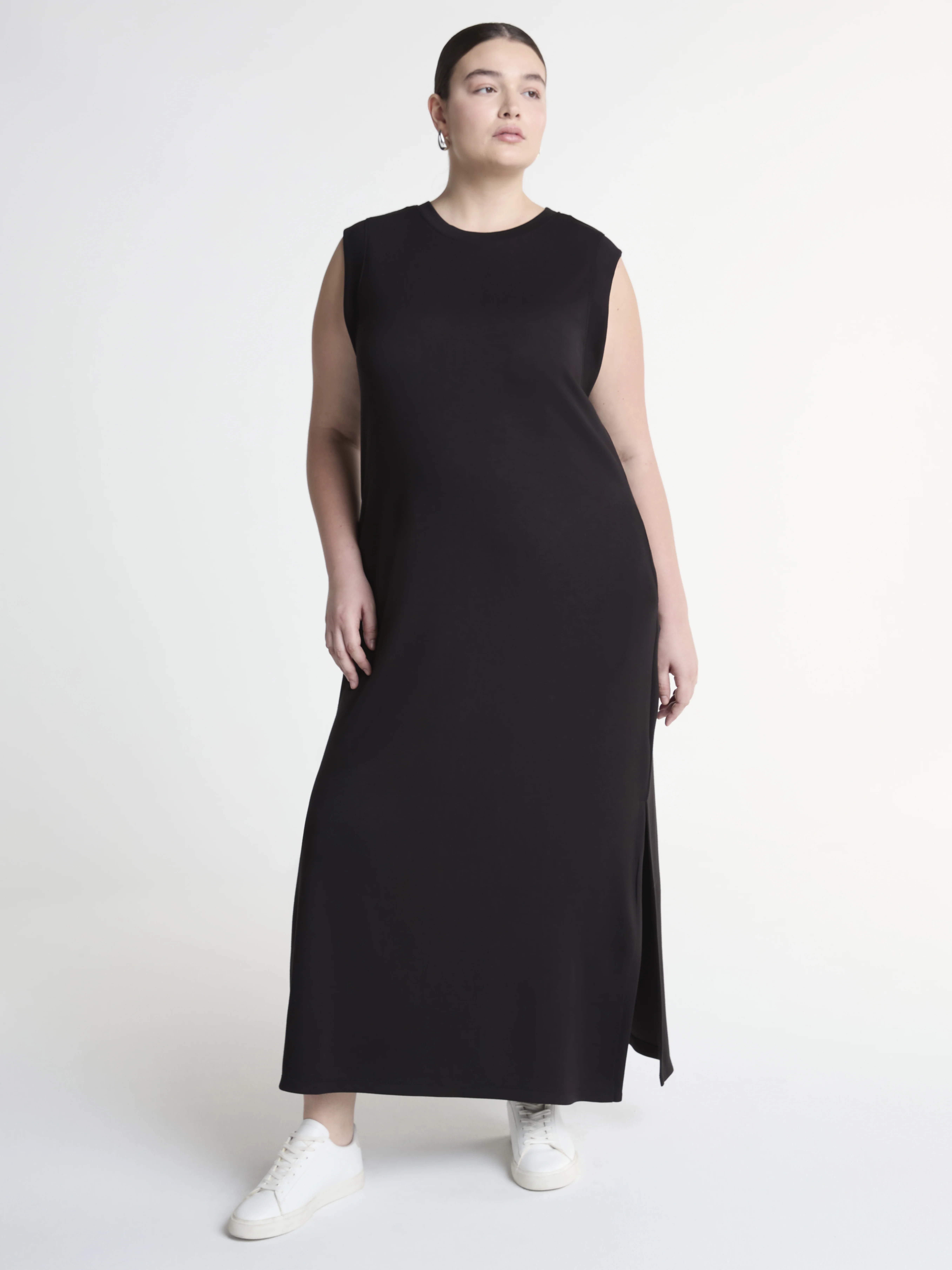 Scoop Women's and Women’s Plus Ultimate ScubaKnit Sleeveless Maxi Dress, Sizes XS-4X | Walmart (US)