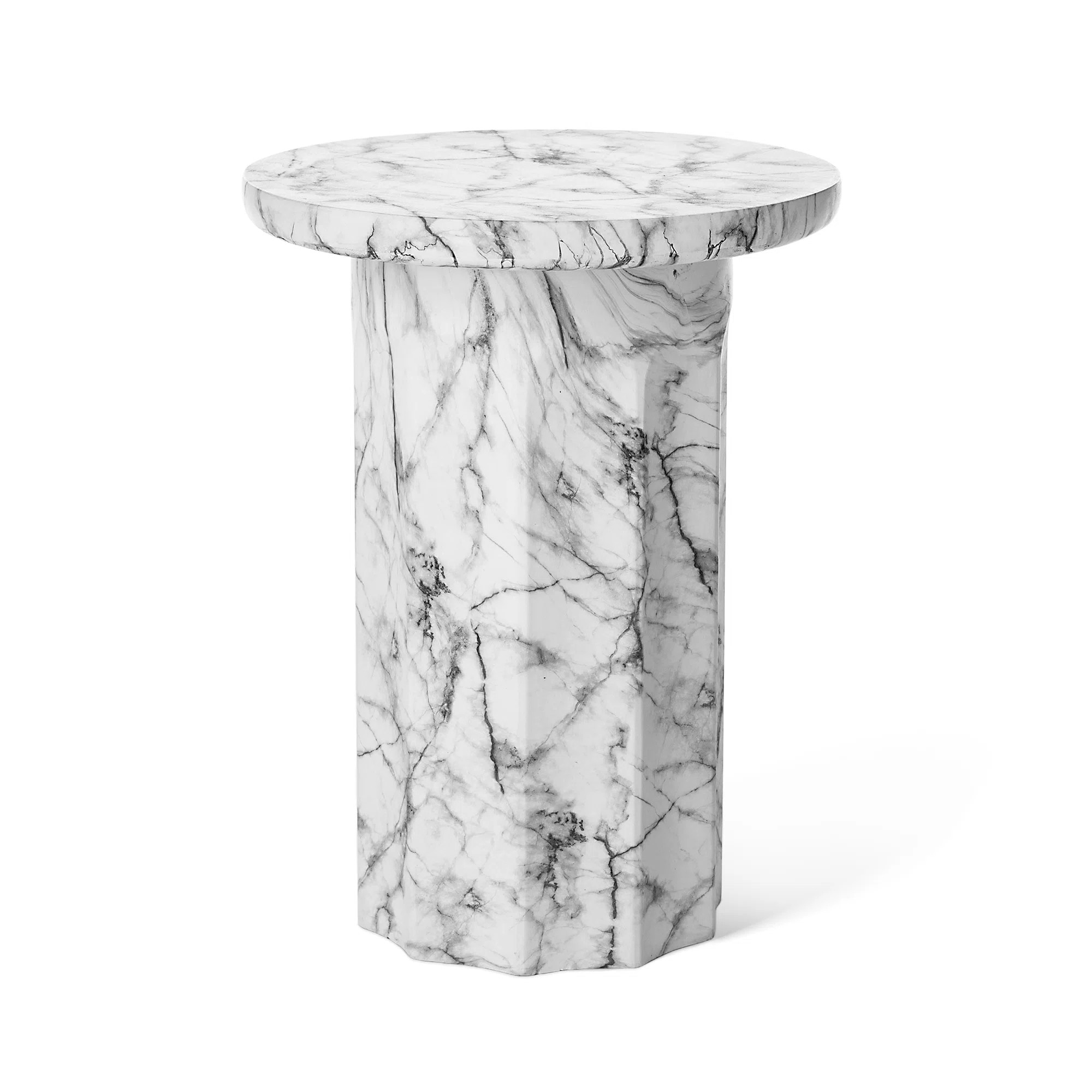 Ivy Bronx Modern MGO Faux Marble Side Table / End Table & Reviews | Wayfair | Wayfair North America