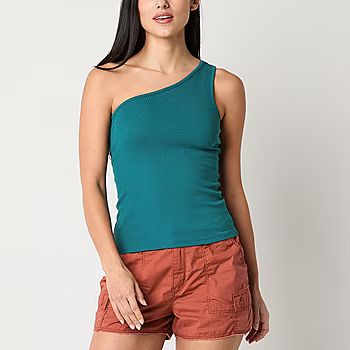 a.n.a Womens Asymmetrical Neck Sleeveless Tank Top | JCPenney