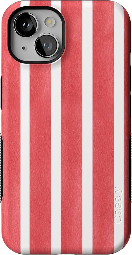 Casely iPhone 13 Case | East Coast Summer | Red Stripes | Compatible with MagSafe | Bold Protecti... | Amazon (US)