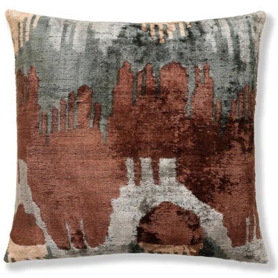 Handmade Organic Silk Velvet Pillow 20X20 | Earthy Modern Design | Wayfair North America