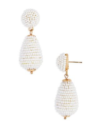 Kenneth Jay Lane White Bead Drop Earrings  | Bloomingdale's Jewelry & Accessories Jewelry Earring... | Bloomingdale's (US)
