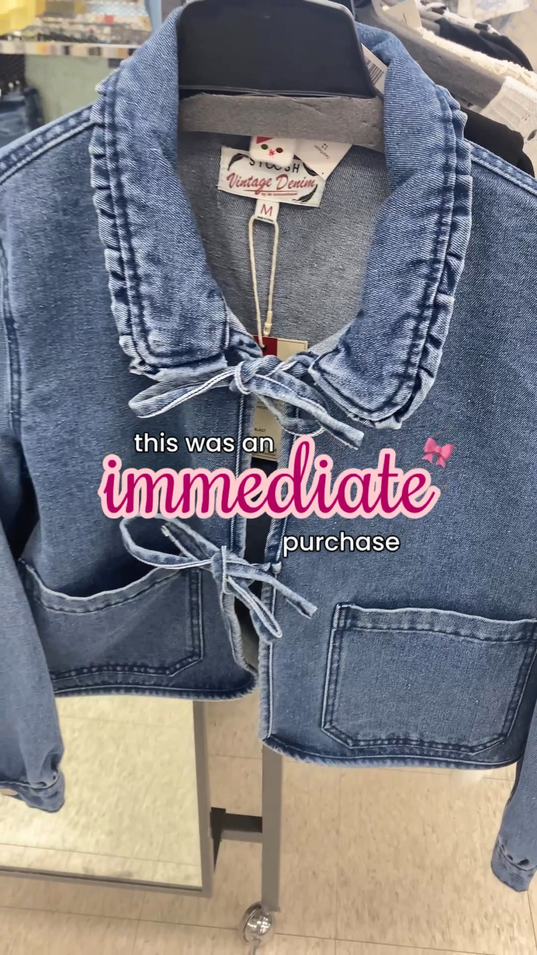Beyond obsessed with this girly jean jacket from Winners 🎀 It was an immediate purchase and a steal at only $30! The brand is STOOSH; I couldn’t find it online but have linked similar options!

#winnerscanada #winnersfinds #winnershaul #winnersfindscanada #winnersfabfinds

#LTKShoeCrush #LTKFindsUnder100 #LTKFindsUnder50