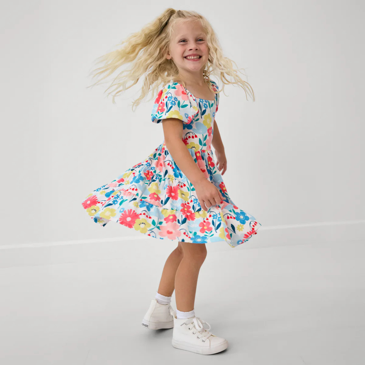 Midsummer Meadow Peasant Dress | Little Sleepies