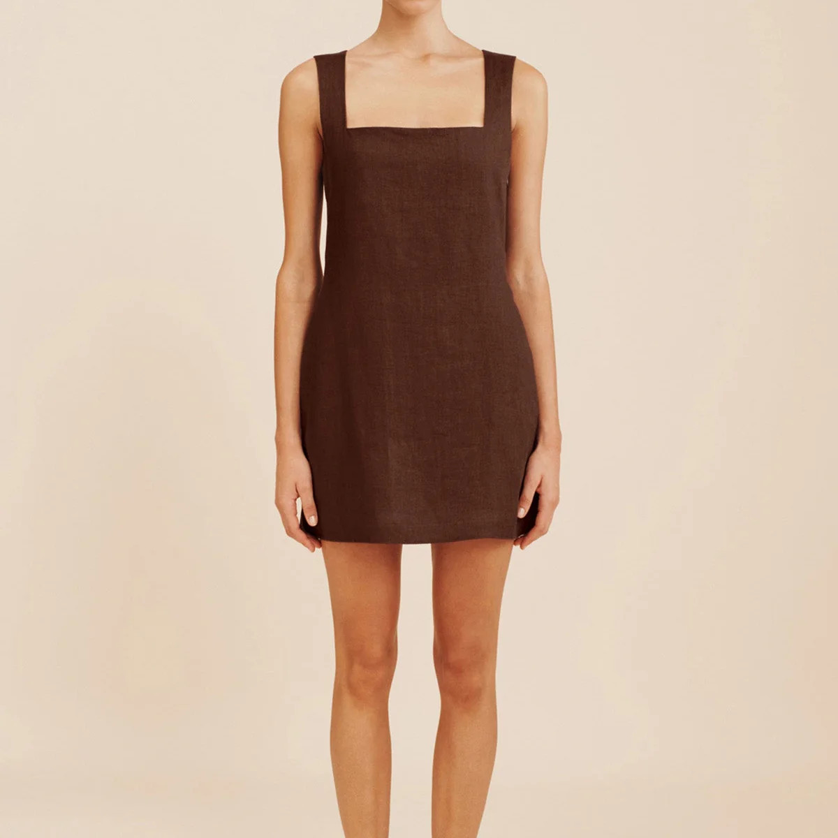 ALICE MINI DRESS - CHOCOLATE | POSSE (US)