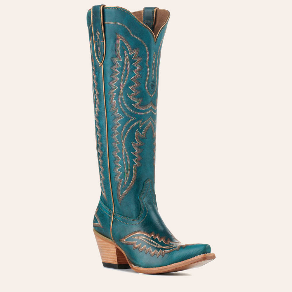 Ariat Women's Casanova Turquoise Snip Toe Tall Cowboy Boots | Cavender's