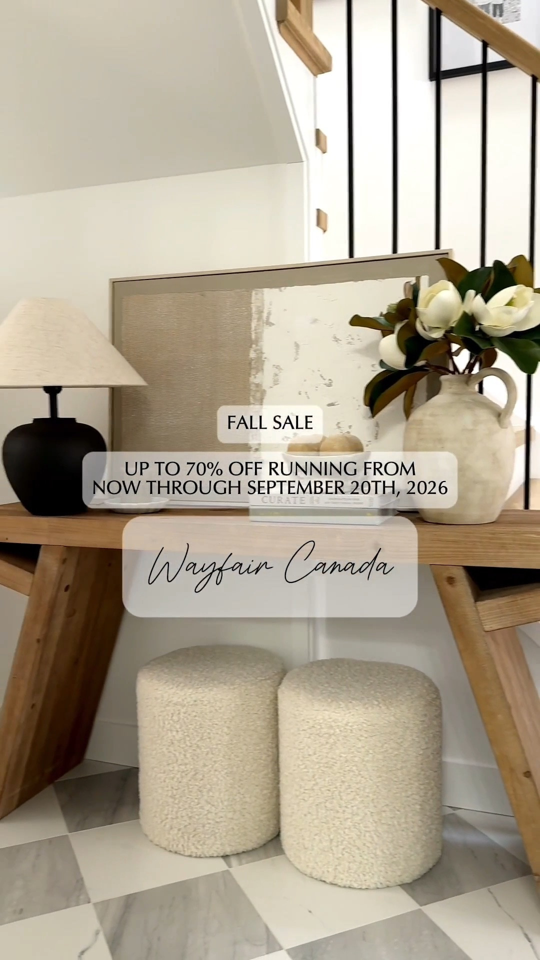 My one stop shop for all things home @wayfaircanada Currently they are running their Fall Sale! Save up to 70% off from now through to September 20th, 2026!

#Wayfaircanada #WayfairCAHome #WayfairCAPartner #homefinds #homedecor #sale

#LTKsale #LTKhome