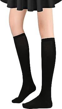 Doovid Casual Knee High Socks for Women Tube Socks Elasticity Athletic Socks Thin Stripe Knee Hig... | Amazon (US)