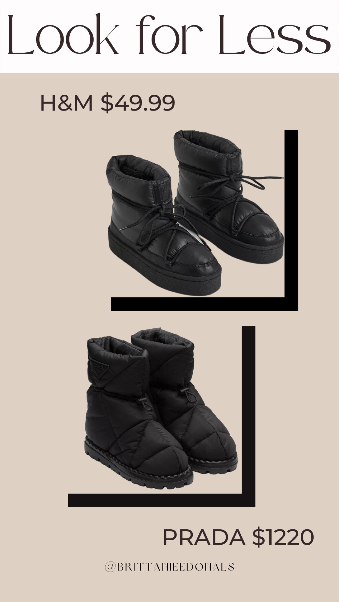 Ordered the H&M pair this morning!! 
Winter fashion, winter shoes, casual outfit, look for less, Prada dupe, paddes boots

#LTKshoecrush #LTKunder50