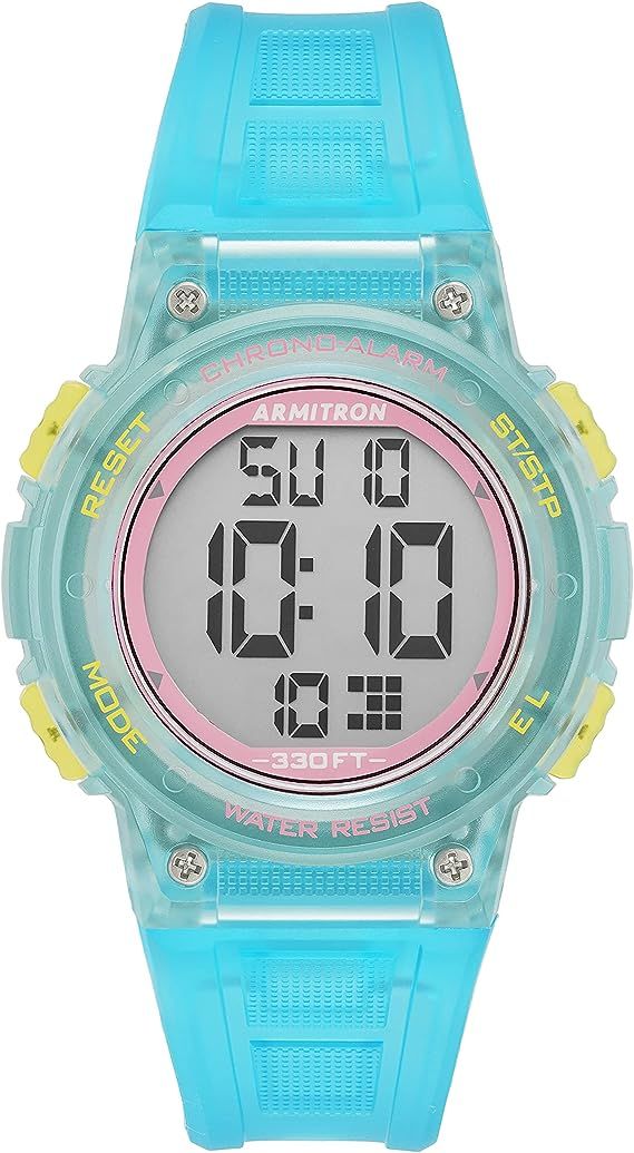 Armitron Sport Women's Digital Chronograph Resin Strap Watch, 45/7086 | Amazon (US)