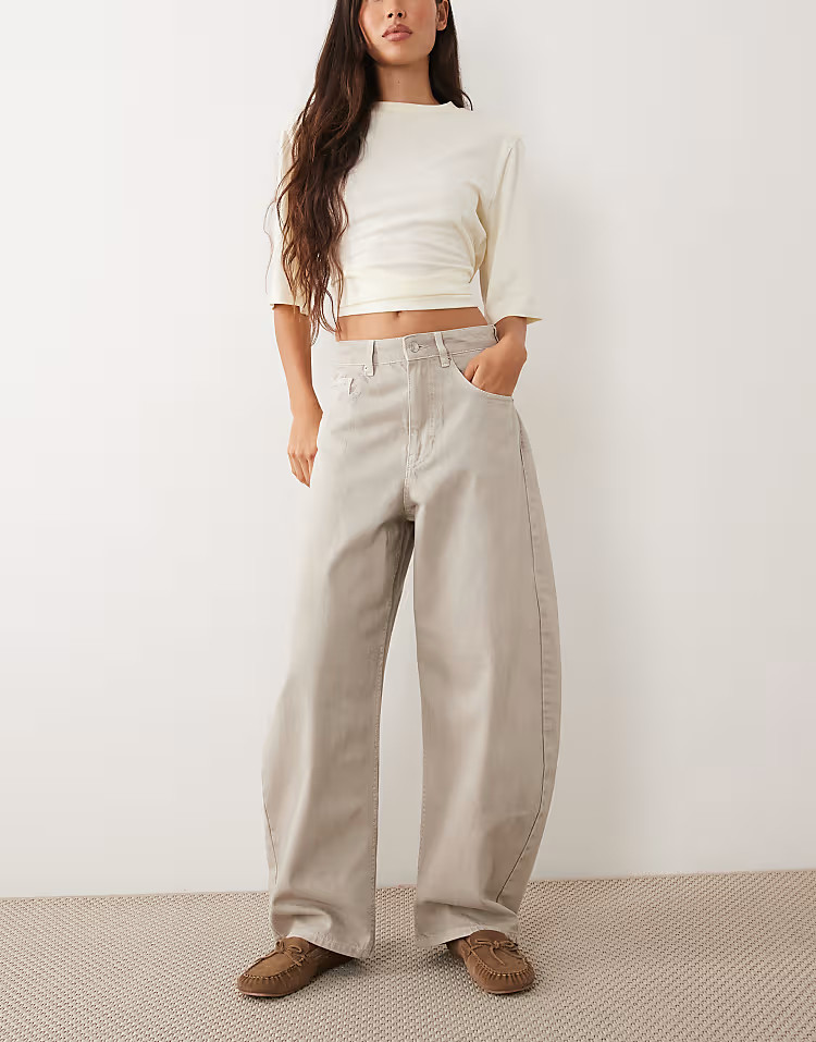 \u203a ASOS DESIGN wide leg utility trouser in chocolate | ASOS (Global)