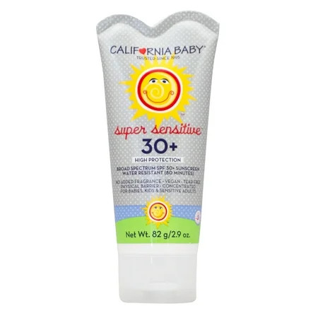 California Baby Super Sensitive No Added Fragrance Mineral Sunscreen SPF 30+ 2.9 oz | Walmart (US)