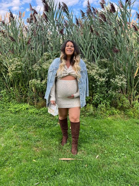 This dress😍😍 it’s currently sold out in the cream but the gray is still available🙌🏽🙌🏽 use code PRINCESSDEB25 to save $$ 🤰🏽 

#LTKstyletip #LTKbump #LTKSeasonal
