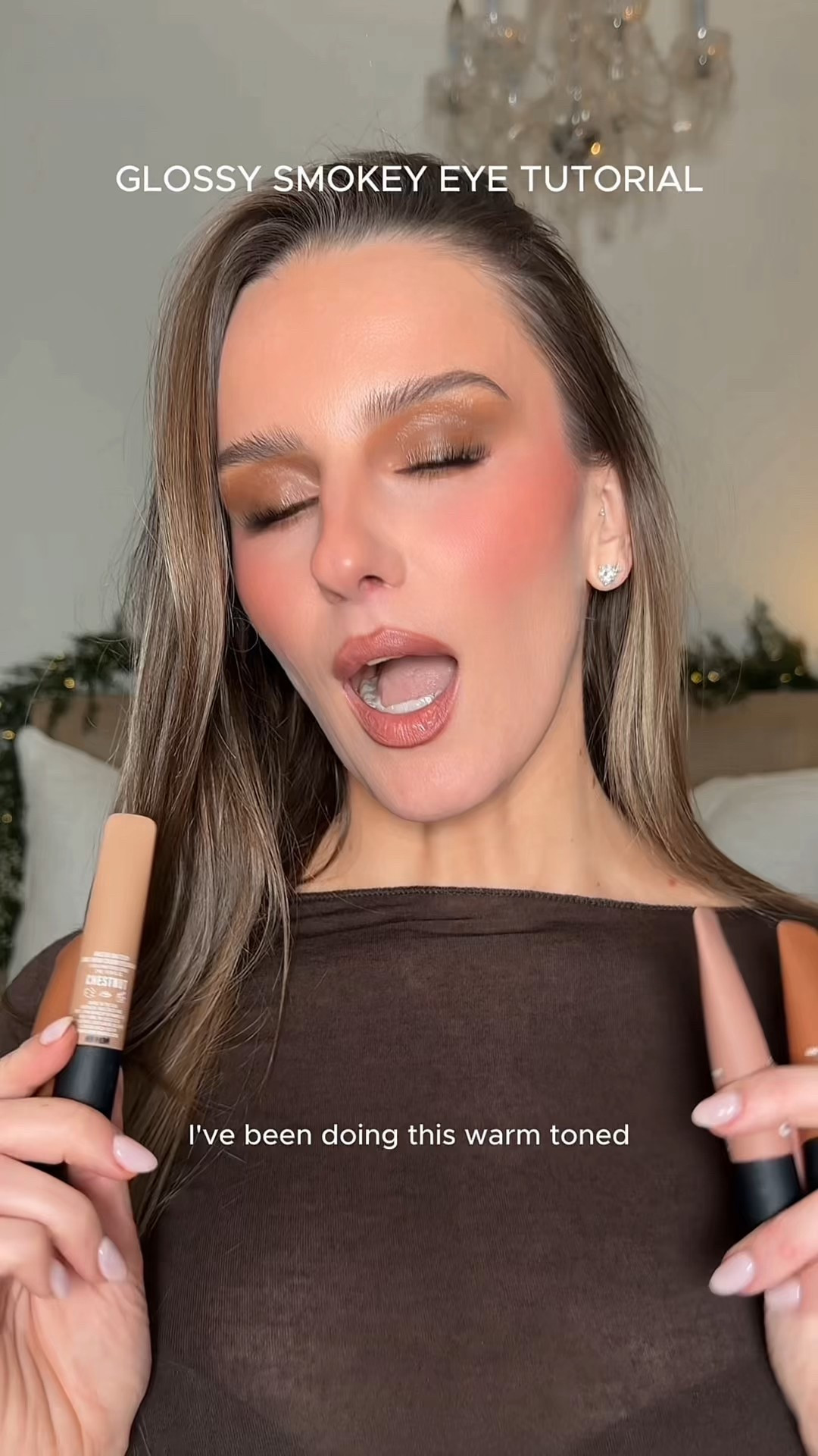 warm-toned glossy smokey eye 


#LTKgrwm #LTKBeauty