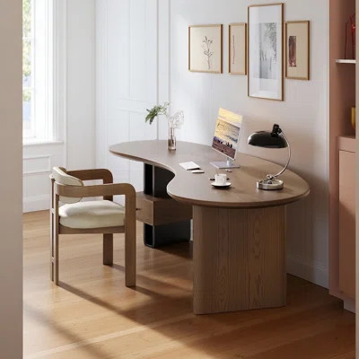 Solid Wood Writing Desk Office Set | Wayfair North America