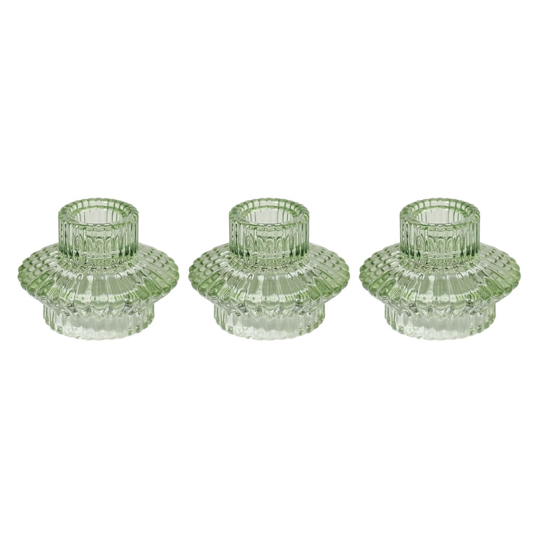 HofferRuffer Set of 3 Taper Glass Candle Holders, 2 in 1  Votive Candlestick Holders for Taper Ca... | Walmart (US)