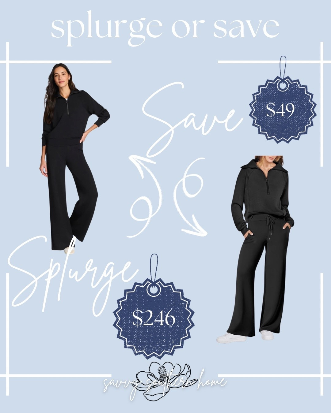 Splurge or save? 🤍
Same cozy look, two price points—and honestly, both are winners.
Would you grab the $49 save or treat yourself to the $246 splurge?
✨ Linked for easy shopping.

#LTKFindsUnder50 #LTKSaleAlert #LTKootd