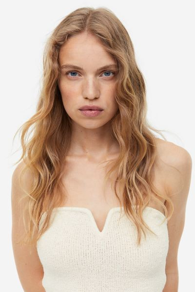 Top tube en maille texturée | H&M (FR, IT, ES, PT, BE)